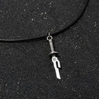 Anime Jujutsu Kaisen Fushiguro Toji Sword Necklace Spear of Tianri Knife Pendant Cosplay Necklaces For Unisex Choker Jewelry