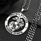 Statement Pendant Necklace — Stainless Steel
