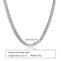Gold Franco Chain Necklace 3mm — Stainless Steel