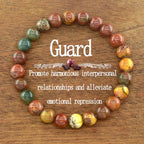 Multi-Color Bead Bracelet with Adjustable Length