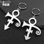 Steampunk Steel Earrings Rip Memorial Symbol Love