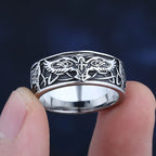 Fashion Good Polished Personality 2023 New 316L Stainless Steel Viking Birds Ring For Man Women Animal Jewelry For Teens