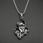 Skull Two-Tone Pendant Punk Party