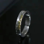 Top Quality 925 Sterling Silver Ring For Men Jewelry Charming Gold Silver Collision Ring Male Gift For Boyfriend