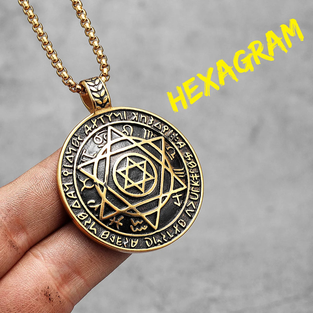 Judaism Star of David Stainless Steel Men Women Necklaces Pendants Chain Punk Trendy Amulet Jewelry Creativity Gift Wholesale