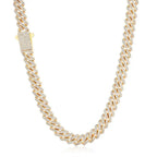 Iced Out Cuban Chain Necklace Stainless Steel 8MM