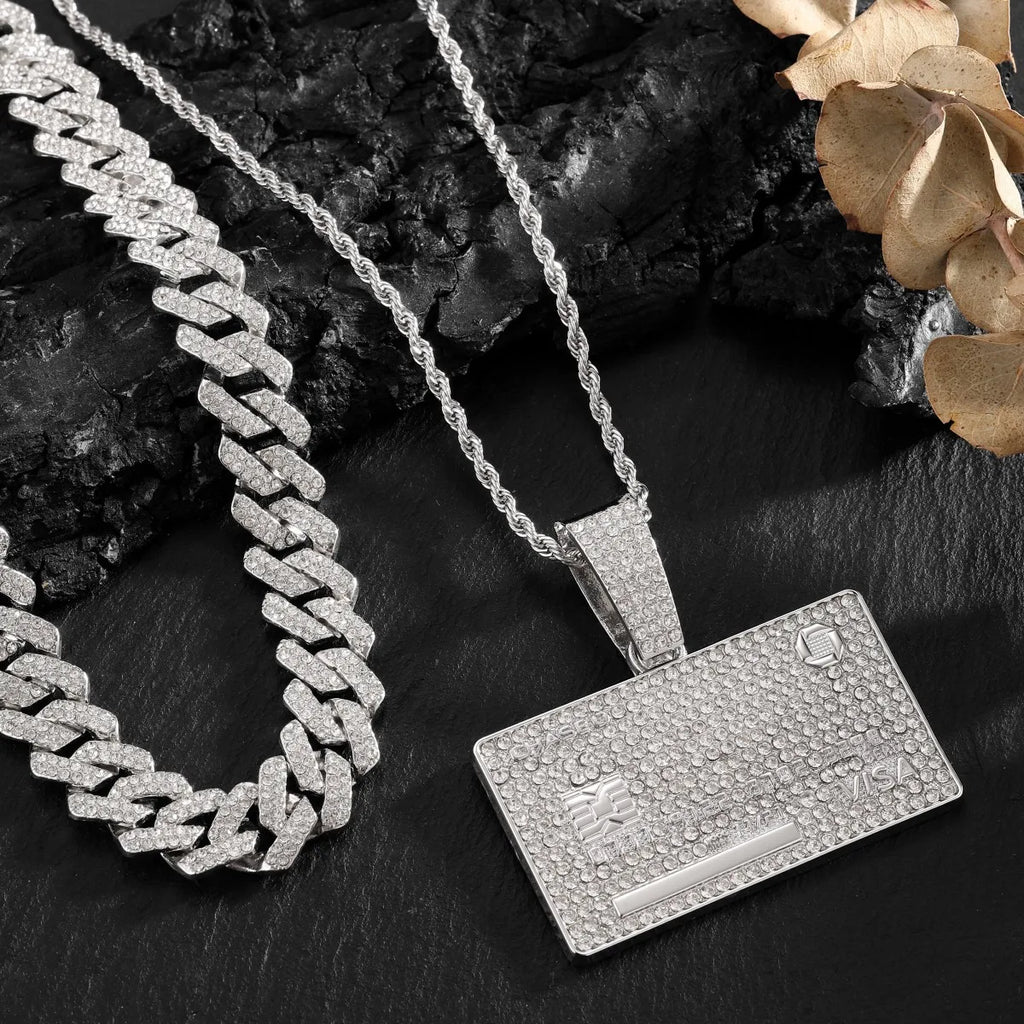 Hip Hop Fashion Accessories From Europe And America HIPHOP Dollar Shaped Pendant Necklace Hip-hop Men's Necklace Pendant