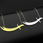 Zulfiqar Imam Ali Sword Choker Necklace — Stainless Steel