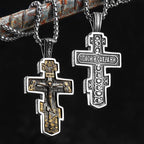 Jesus Cross Pendant Necklace — Stainless Steel