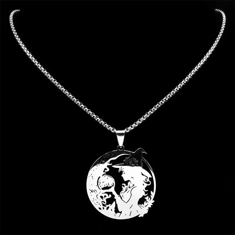 Witchcraft Stainless Steel Pendant Necklace