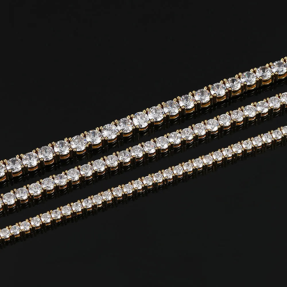 Tennis Chain Necklace Stainless Steel 3/4/5MM