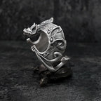 Vintage Relief Pipistrellus Ring Male Personality Hand Accessories Personality Flapping Bats Ring For Men Jewelry Adjustable