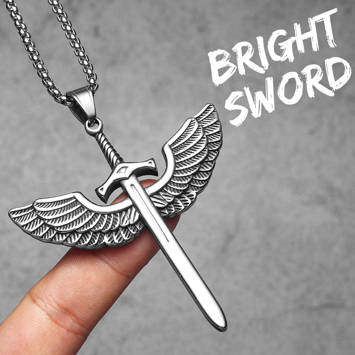 Sword Stainless Steel Pendant Necklace