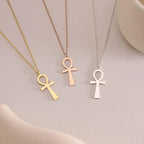 Stainless Steel Fashion Anka Cross Egyptian Ankh Life Symbol Tibetan Pendant Necklace Choker Charm Gift 2025