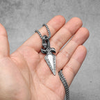 Snake Dagger Pendant — Stainless Steel