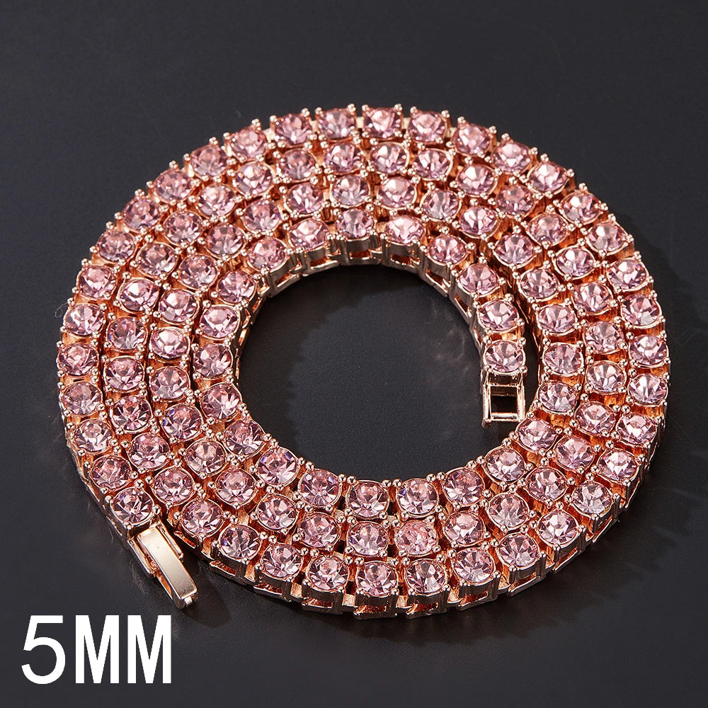 4mm Tennis Chain Necklace & Bracelet Set — Two-Tone