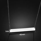 Letdiffery Custom Engraved Eyes Necklaces for Women Men Stainless Sreel Laser Carve Photo Names Square Pendant Jewelry