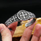 Cross Saint Benedict Steel Bracelet CSPB Bangles