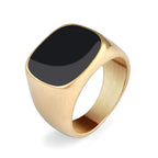 Smooth Signet Ring — Stainless Steel