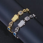 Iced Out Cuban Bracelet Stainless Steel 8MM