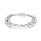 Iced Out Tennis Bracelet Thorn CZ