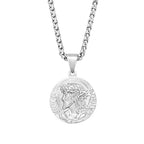 Jesus Portrait Pendant Necklace 316L Stainless Steel Christian Medal Necklaces For Men Women Jewelry Gift Dropshipping