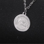 Memento Mori Amor Fati Skeleton Necklace — Stainless Steel