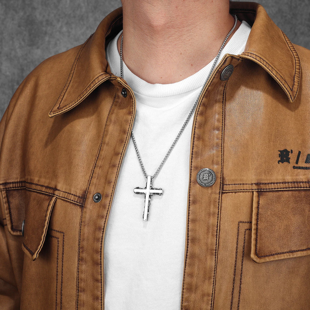 Skull Cross Men Necklaces Stainless Steel Pendant Chain Women Fashion Jewelry Punk Unique New In Accessories Gifts