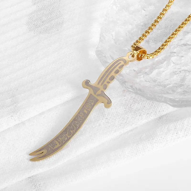 Islamic Sword Pendant Necklace