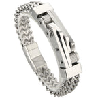 Bike Chain Man Bracelet for Men Gold Color Stainless Steel Link Men's Wrist Bracelets On Hand Jewelry Accessories