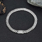 Gold Cuban Bracelet Iced Out 6MM Real Gold