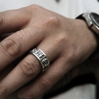 Vintage Gothic Hip-hop Punk Skull Open Ring Men and Women Fashion Trend Role-playing Props Finger Ring Party Popular