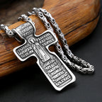 Jesus Cross Pendant — Stainless Steel