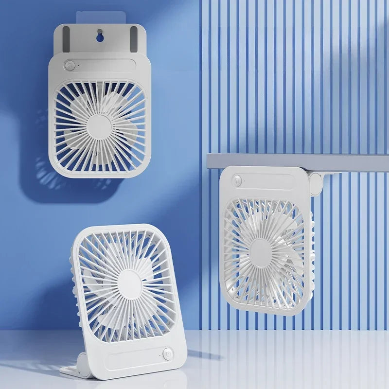 Eary Portable Magnetic Fan With 1200mAh Battery Usb Rechargeable 180 Adjustable 4 Speed Wind Personal Ultra-thin Air