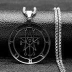 Astaroth Sigil Gold Pendant Necklace — Stainless Steel