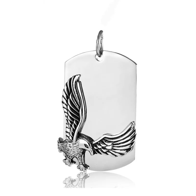 Eagle Wings Pendant Necklace — Stainless Steel
