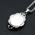 Skull Magic Mirror Pendant — Stainless Steel