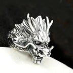 Retro Demon Dragon Siren Ring Domineering Hip Hop Rock Gothic Rings Accessories Trendy Men Womnen Jewelry Adjustable Size