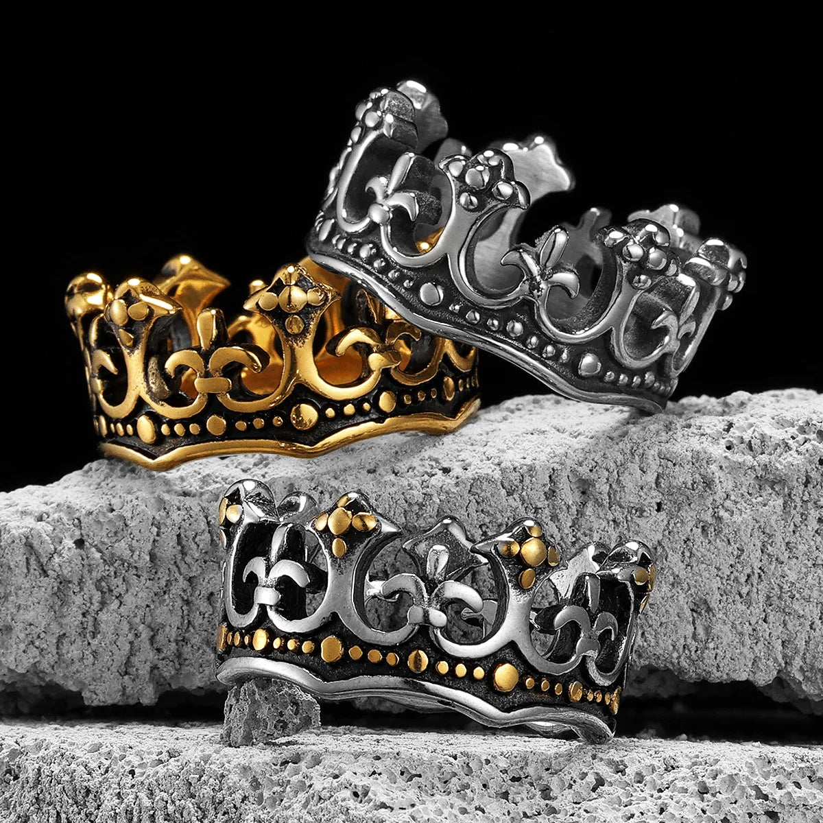 Crown Ring — Stainless Steel