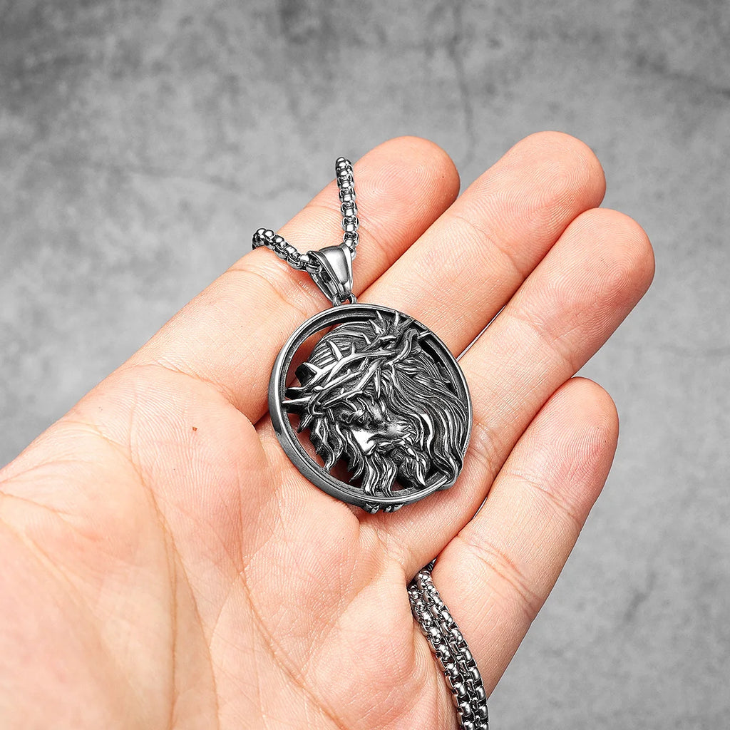 Crown of Thorns Pendant — Stainless Steel