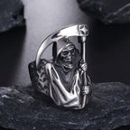 New Personalized Vintage Alloy Ring, Reaper Sickle, Dominant Skull Head Male Ring