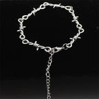 Barbed Wire Little Thorns Choker Bracelet — Gothic Punk, Small