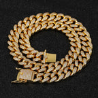 Luxury Hip Hop Wide 12mm Full Cuban Chain Men's Necklace