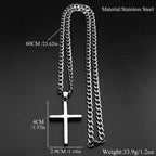 Cross Steel Pendant 316L Style Seal