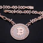 Iced Out Round Pendant Necklace CZ