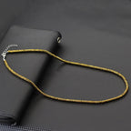 Exquisite Hematite Stone Beads Necklace Men 4 Styles Silver Gold Color 19 Inches Short Collar Jewelry Wealth Leisure Accessories