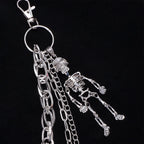 Skeleton Pendant Multi-Layer Pants Chain — Gothic Jeans Chain