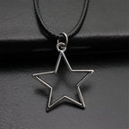 Pentagram Pendant Necklace for Men 45cm Chain