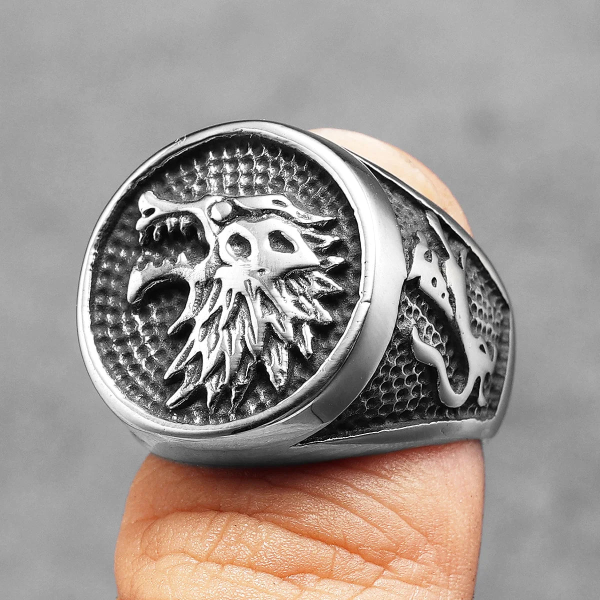 Viking Wolf Ring — Stainless Steel