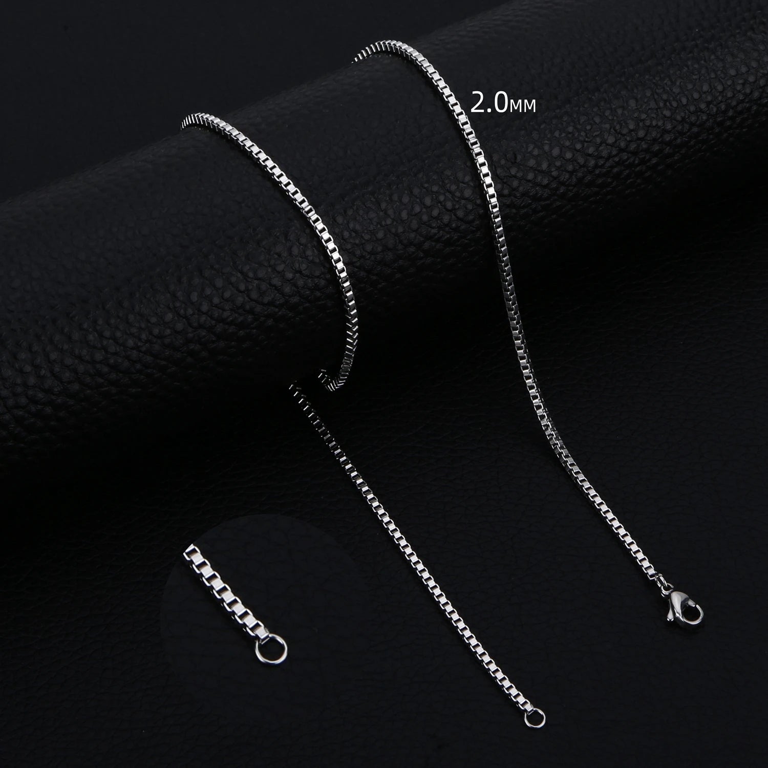 Box Chain Necklace — Stainless Steel 3mm